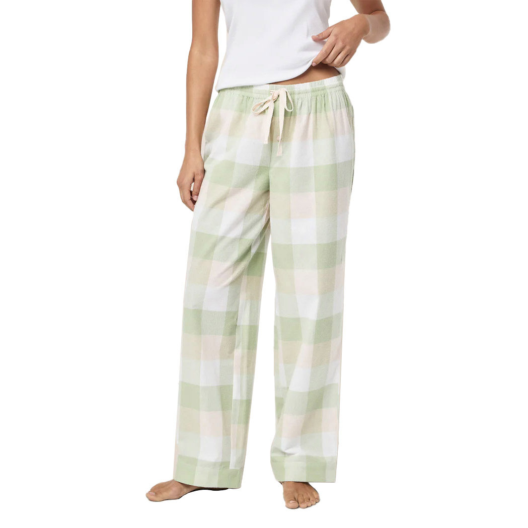 Papinelle Organic Cotton Plaid Full Length Pant